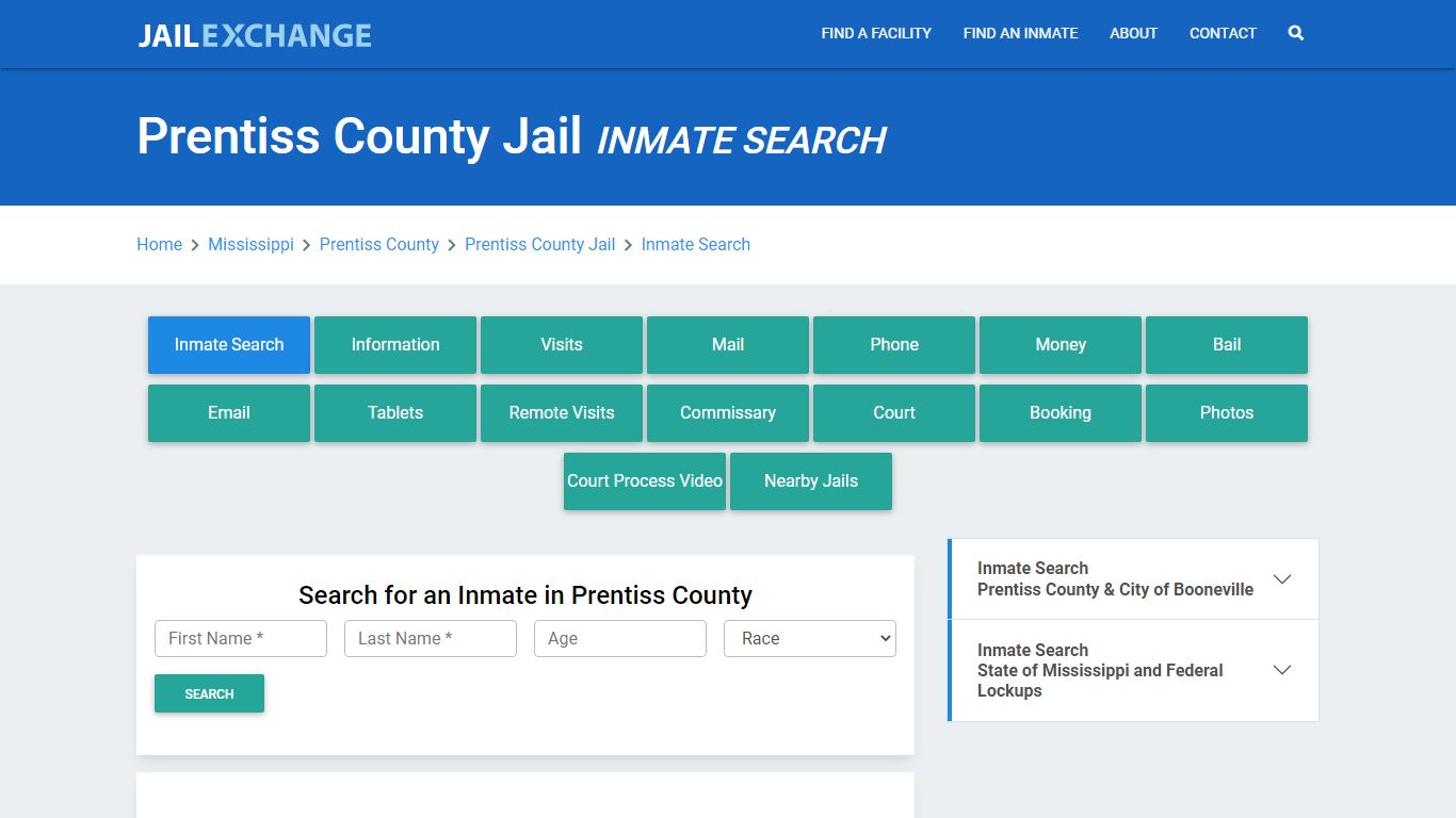 Prentiss County Jail, MS Inmate Search: Roster & Mugshots