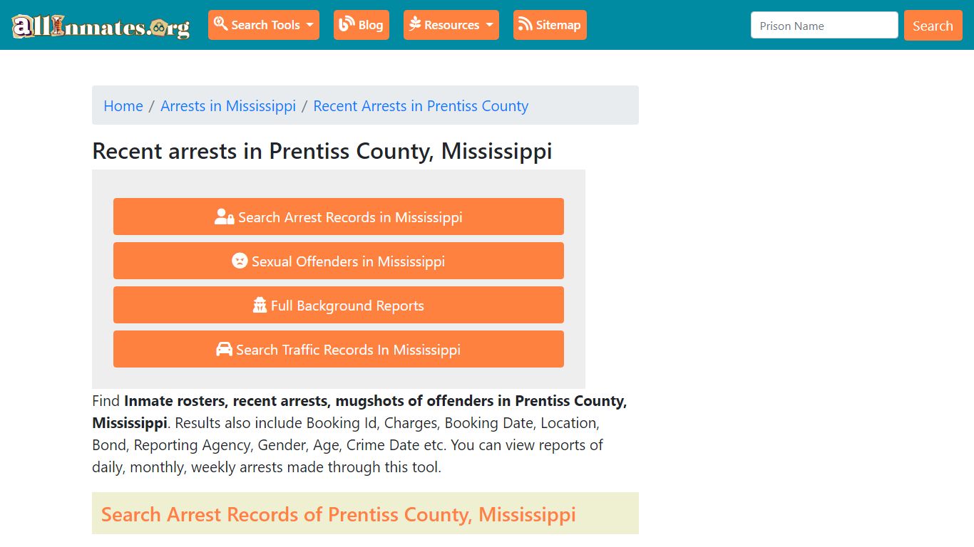 Recent arrests in Prentiss County, Mississippi | Mugshots, Rosters ...